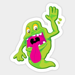 Slimer Waves Sticker